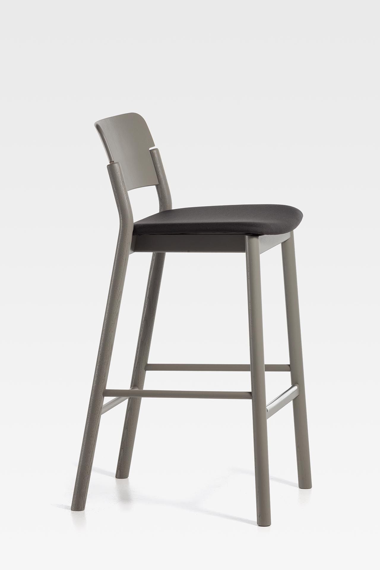 Высокий стул из ясеня с мягким сиденьем SIPA ARCH-00016181 - Вид №7