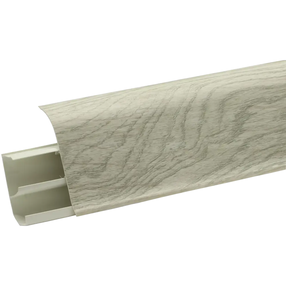 ARTENS Плинтус напольный ПВХ с кабель-каналом Веронский дуб 7 см 83410248 STLM-0041080