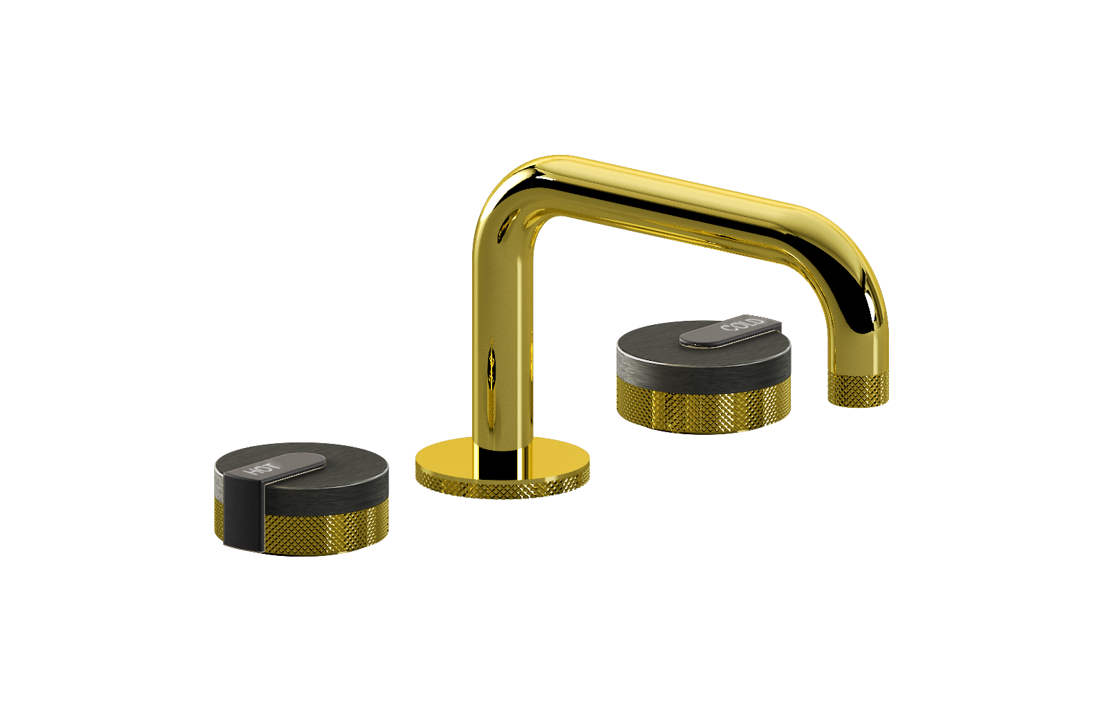 E-11510-R1BOX-L1BK-PB Смеситель для умывальника на 3 отвертия GRAFF MOD+