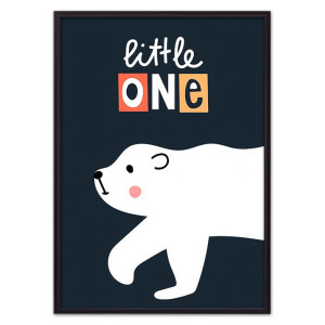 93852727 Постер Белый медведь "Little one" 07-0594-21х30, 21х30 см STLM-0590944 ДОМ КОРЛЕОНЕ