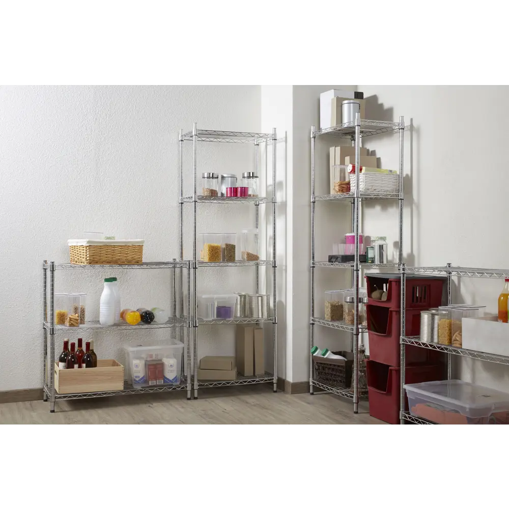 Стеллаж металлический 3 полки 60x35x90 см нагрузка на полку 150 кг SPACEO STLM-2087472 - Вид №8