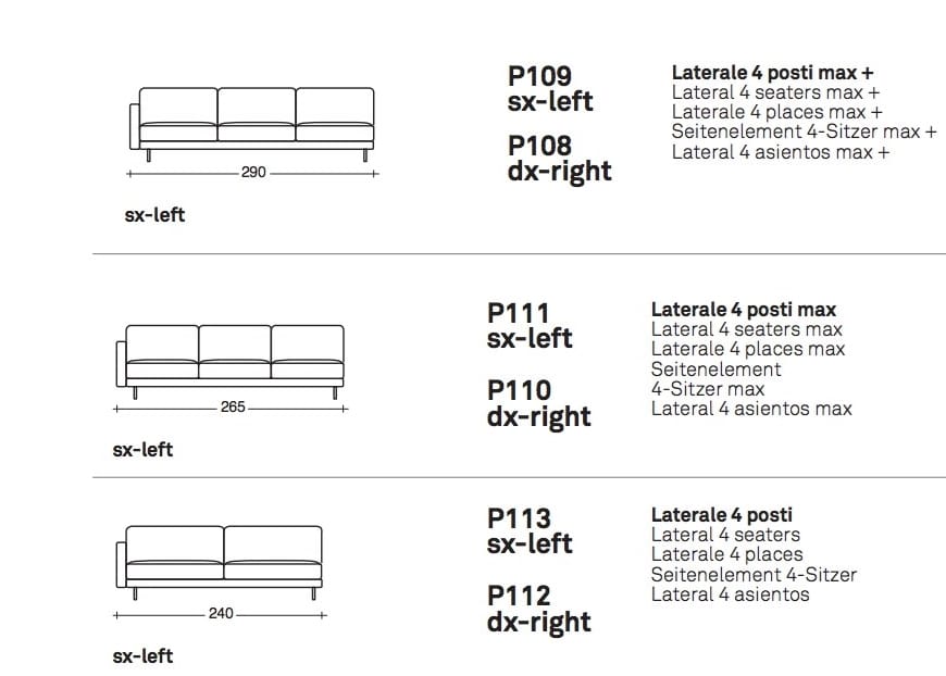Секционный тканевый диван с полуостровом VALENTINI Slim New ARCH-00136564 - Вид №2