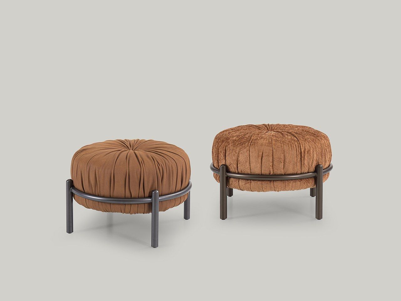 Круглый пуф из ткани Borzalino Bonbon ARCH-00120897 - Вид №9