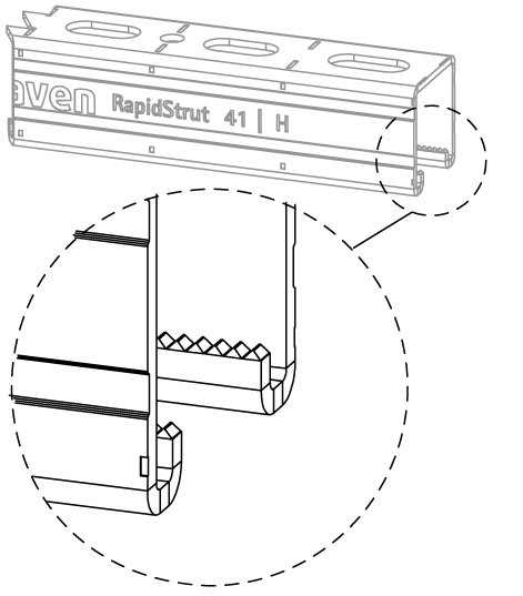 6505342 BIS RapidStrut® Профили монтажные подвешивание и поддержка walraven  - Вид №2