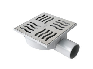 Крышка люка из АБС-пластика с решеткой из нержавеющей стали и поворотным горизонтальным выхлопом