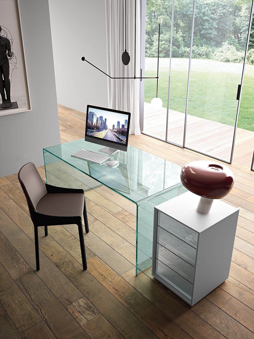 Прямоугольный стеклянный стол FIAM ITALIA Rialto ARCH-00133087 - Вид №3