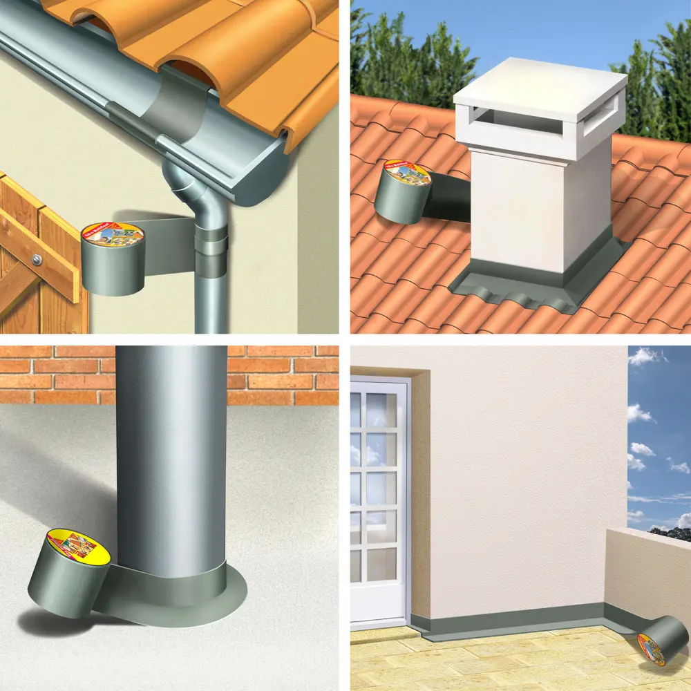 Лента герметизирующая Sika Multiseal, 10 м x 10 см, цвет серебро STLM-2072068 - Вид №2