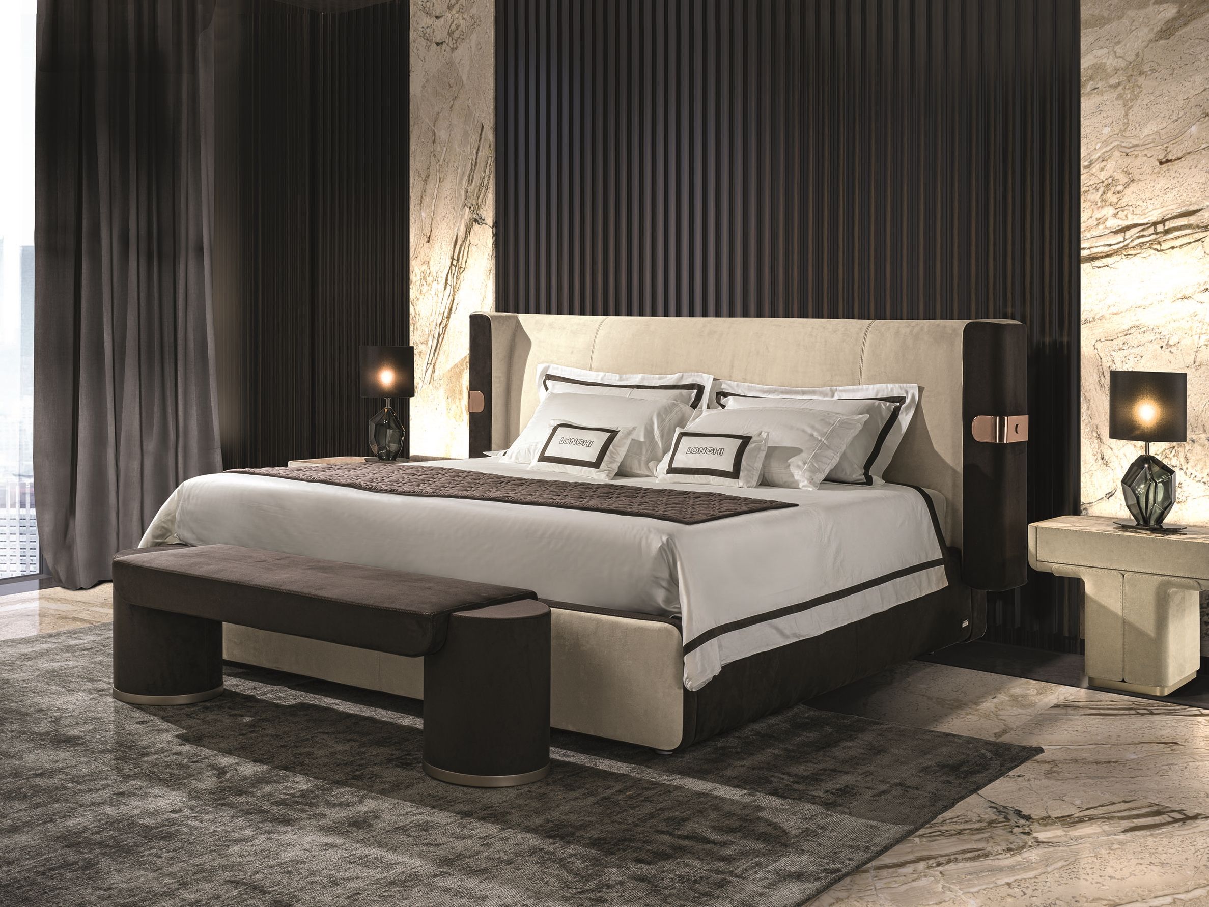 Мягкая кровать Longhi Loveluxe 2020-Sartoria collection ARCH-00119309