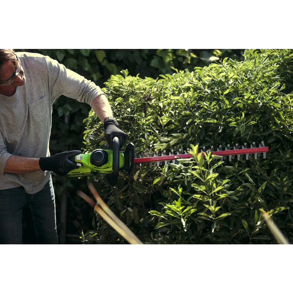 Кусторез аккумуляторный Greenworks 2200907 40 В 61 см STLM-2145038 - Вид №2