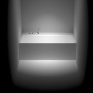 SIGN NEUTRA BATHTUBS SYSTEM IN ASTONE® / NICHE POSITIONING Модульная система нишевого размещения ванн (1 боковая стенка