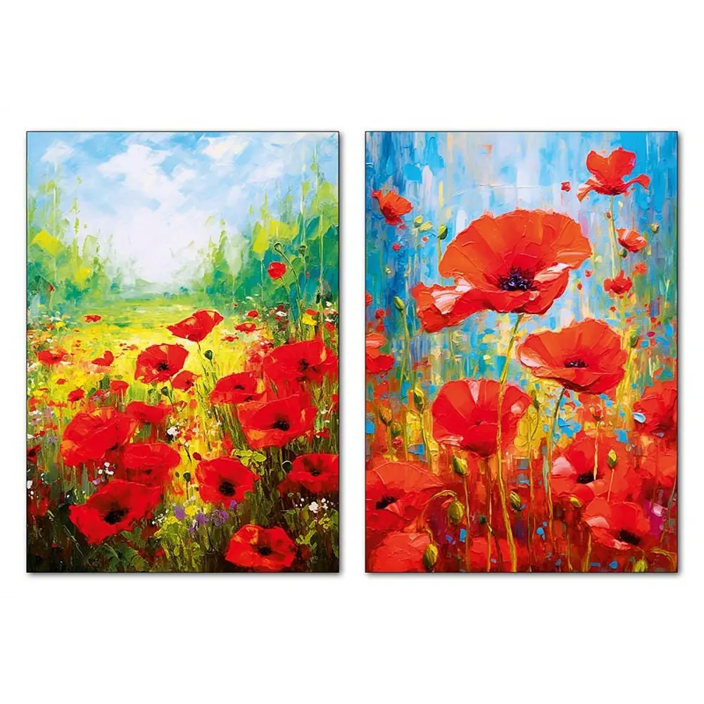 Santreyd: Абстрактные постеры Маки в яркой палитре 88909959 STLM-1463445