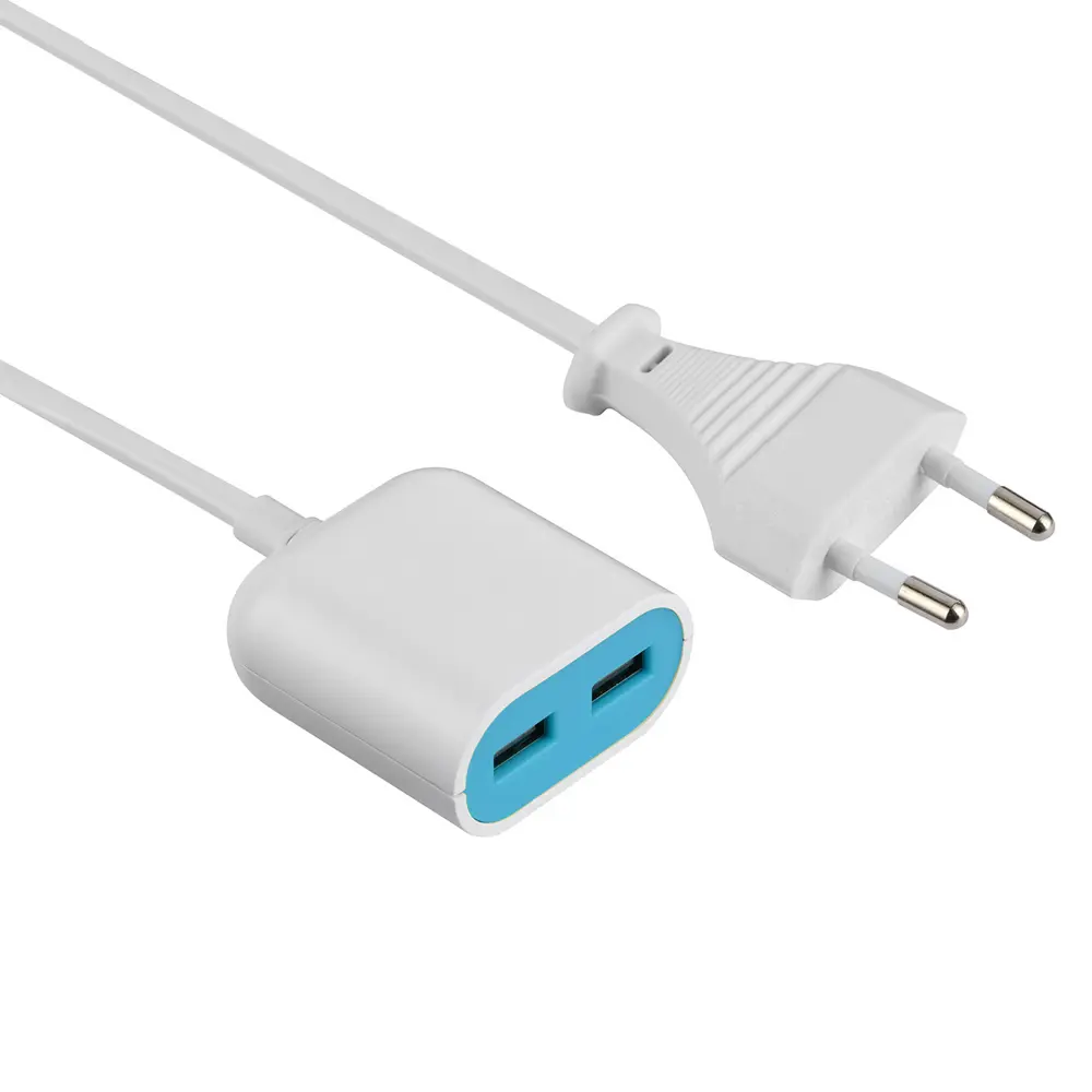 Удлинитель бытовой Electraline 2 розетки без заземления 2x0.75 мм 1.5 м цвет белый STLM-2094011 - Вид №1