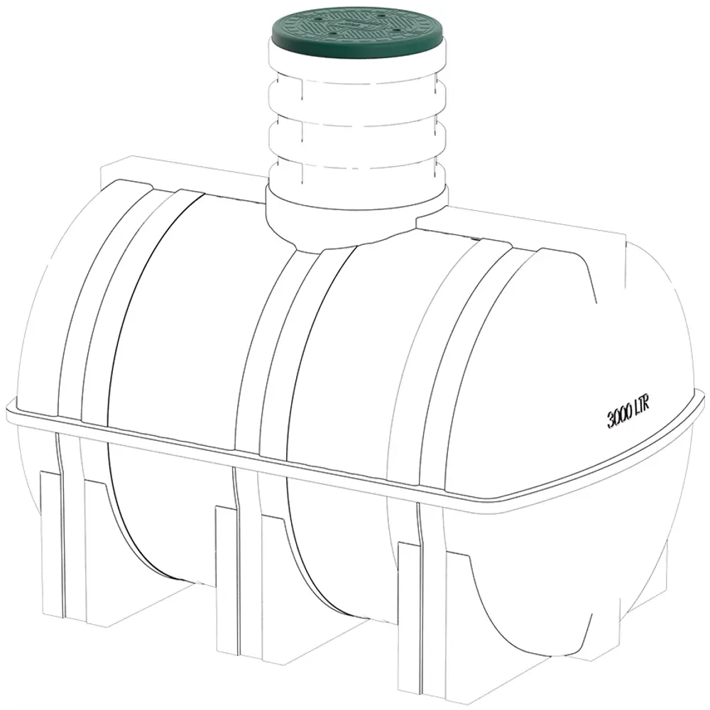 Крышка для септика 58 см черный Santreyd STLM-2057206 - Вид №1