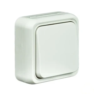 Выключатель LK STANDARD 1 клавиша открытой установки, белый