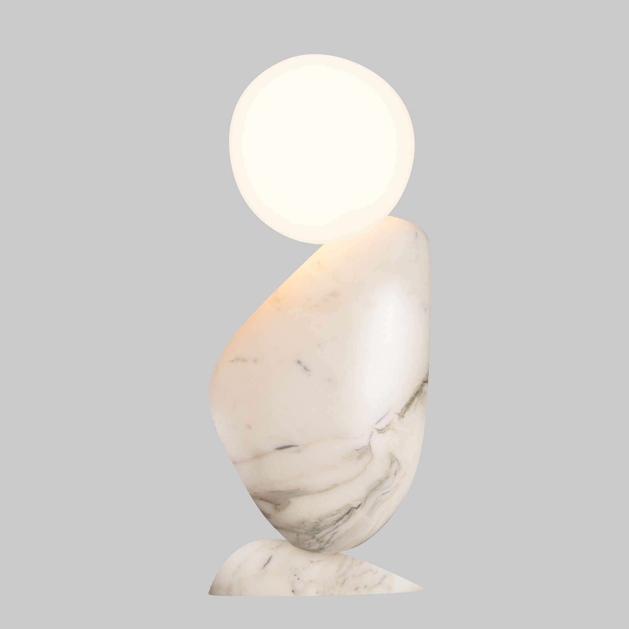 Настольная лампа из камня и стекла Matthew McCormick BEN ARCH-00004011 - Вид №2