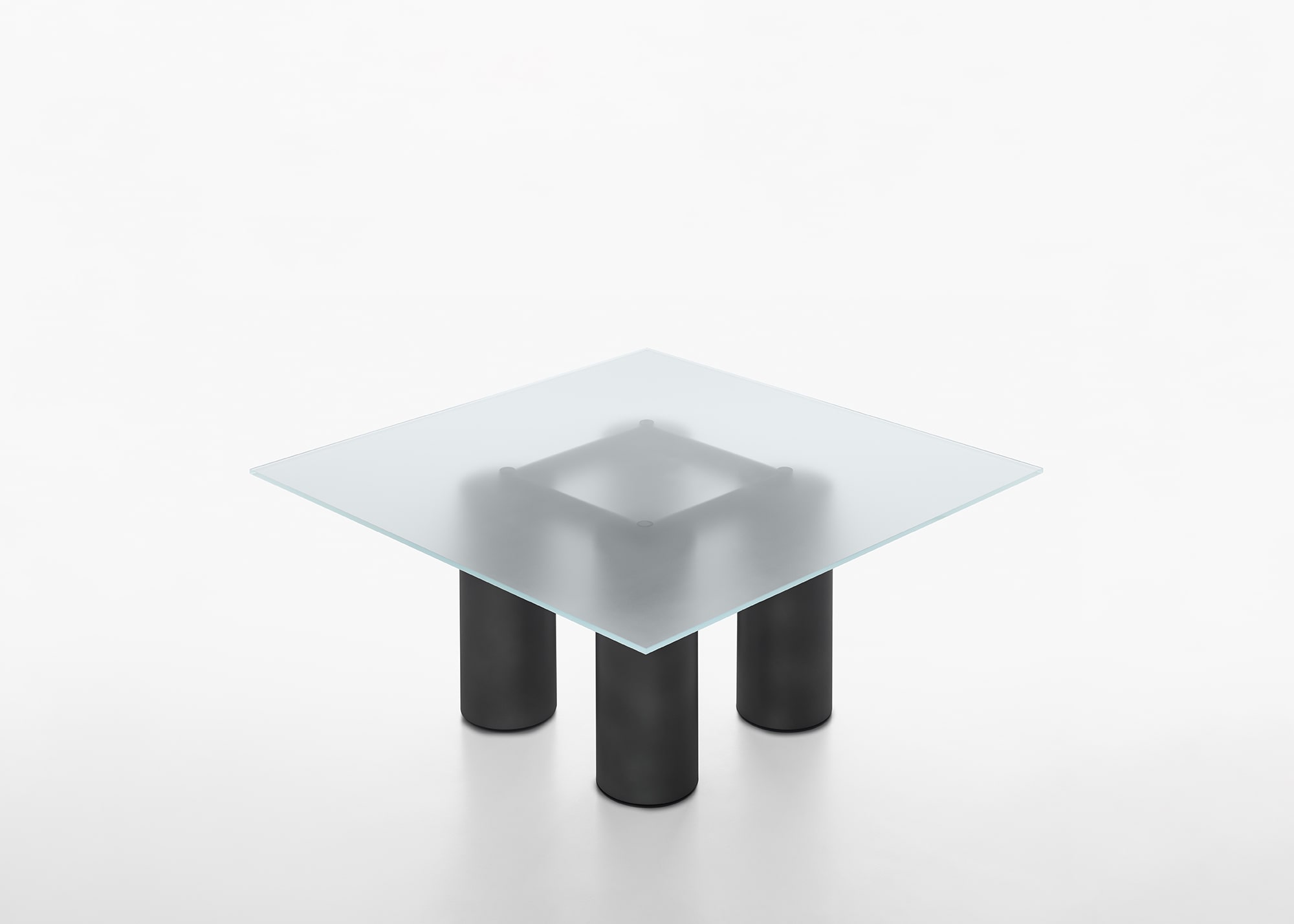 Стеклянный квадратный стол с основанием в прохладном ACERBIS SERENISSIMO ARCH-00071871 - Вид №2