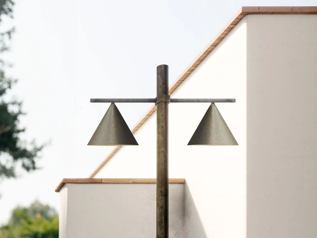 Латунный светодиодный уличный фонарь для сада Il Fanale конус ARCH-00084791