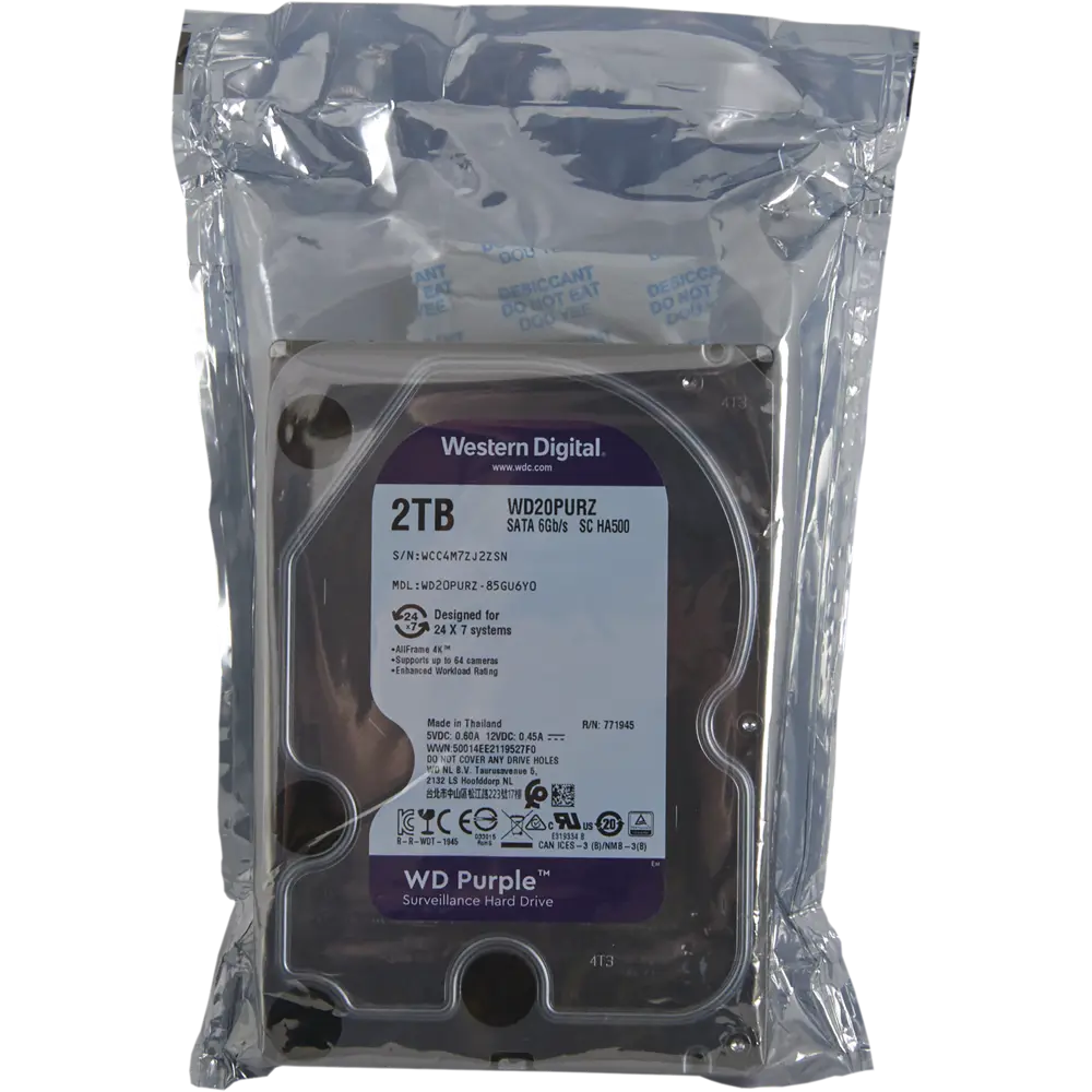 Жесткий диск Western Digital Purple 2TB STLM-2200837 - Вид №4