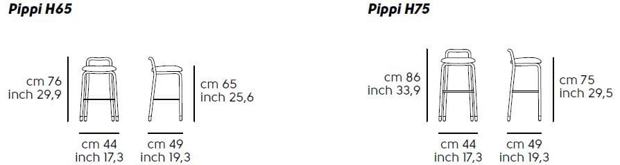Тканевый стул с подставкой для ног Midj Пеппи ARCH-00113812 - Вид №7