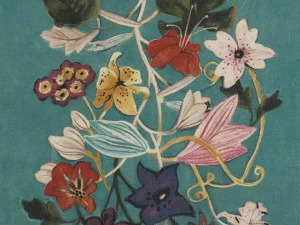 Dedar Джутовая ткань с цветочными мотивами