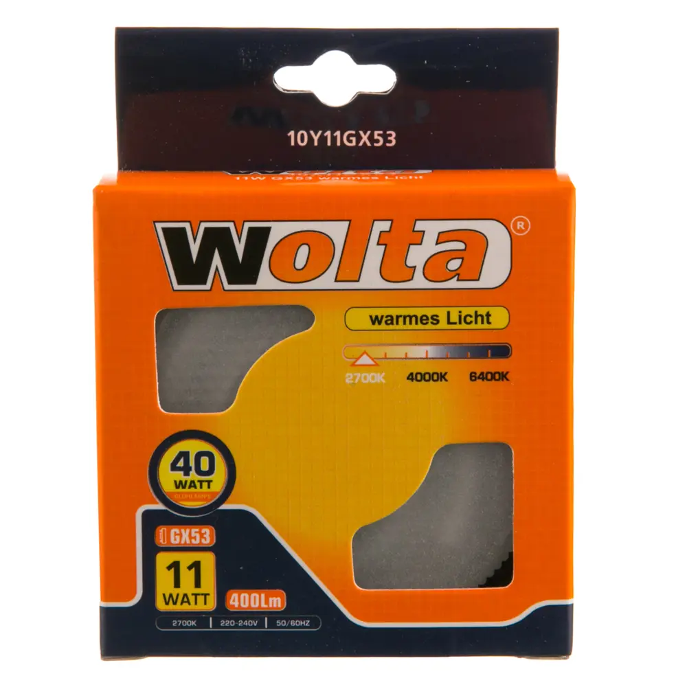 Лампа энергосберегающая Wolta таблетка GX53 11 Вт свет тёплый белый STLM-2020764 - Вид №1