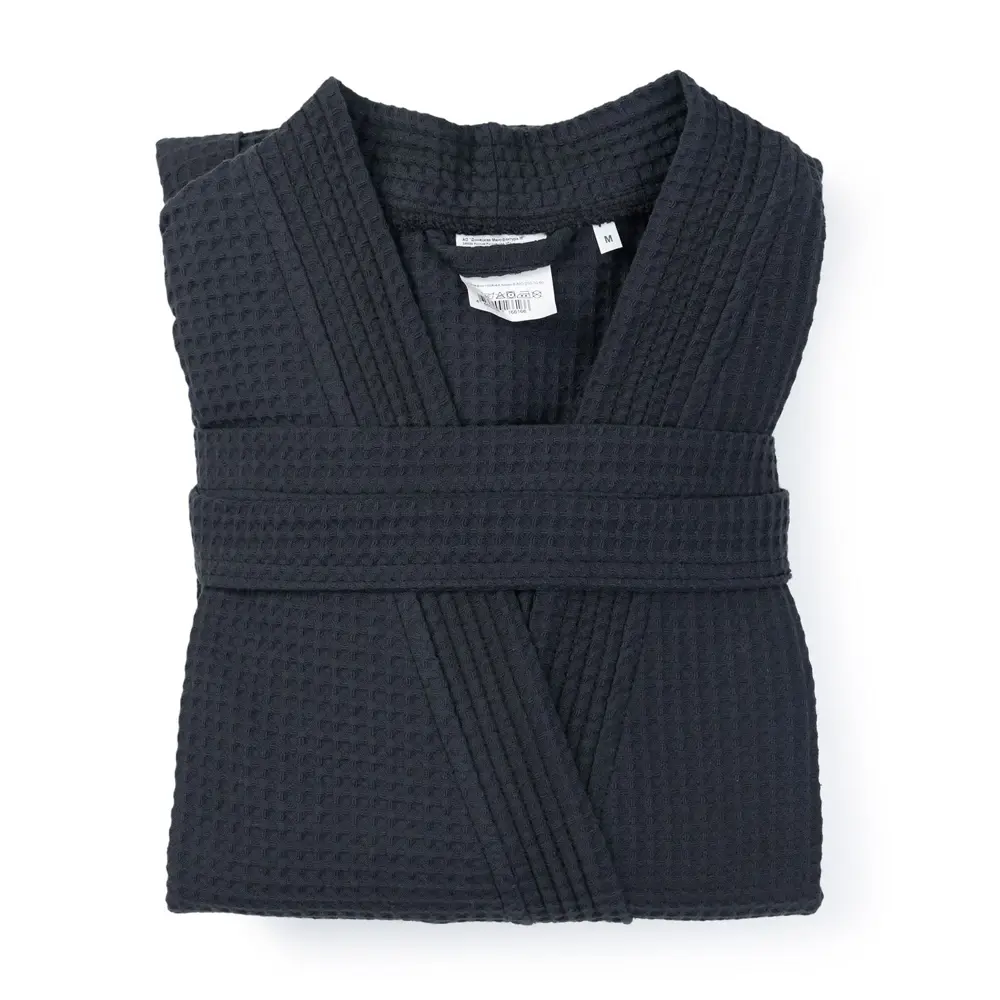 Халат вафельный Enna Black0 без капюшона размер XL цвет черный Santreyd STLM-2007224