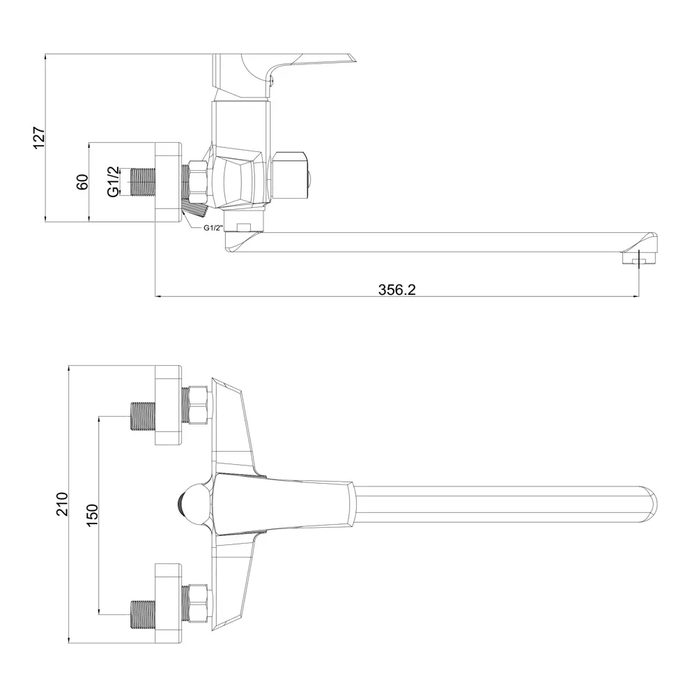 Смеситель для ванны и душа Culto Accent однорычажный цвет хром STLM-2136831 - Вид №5