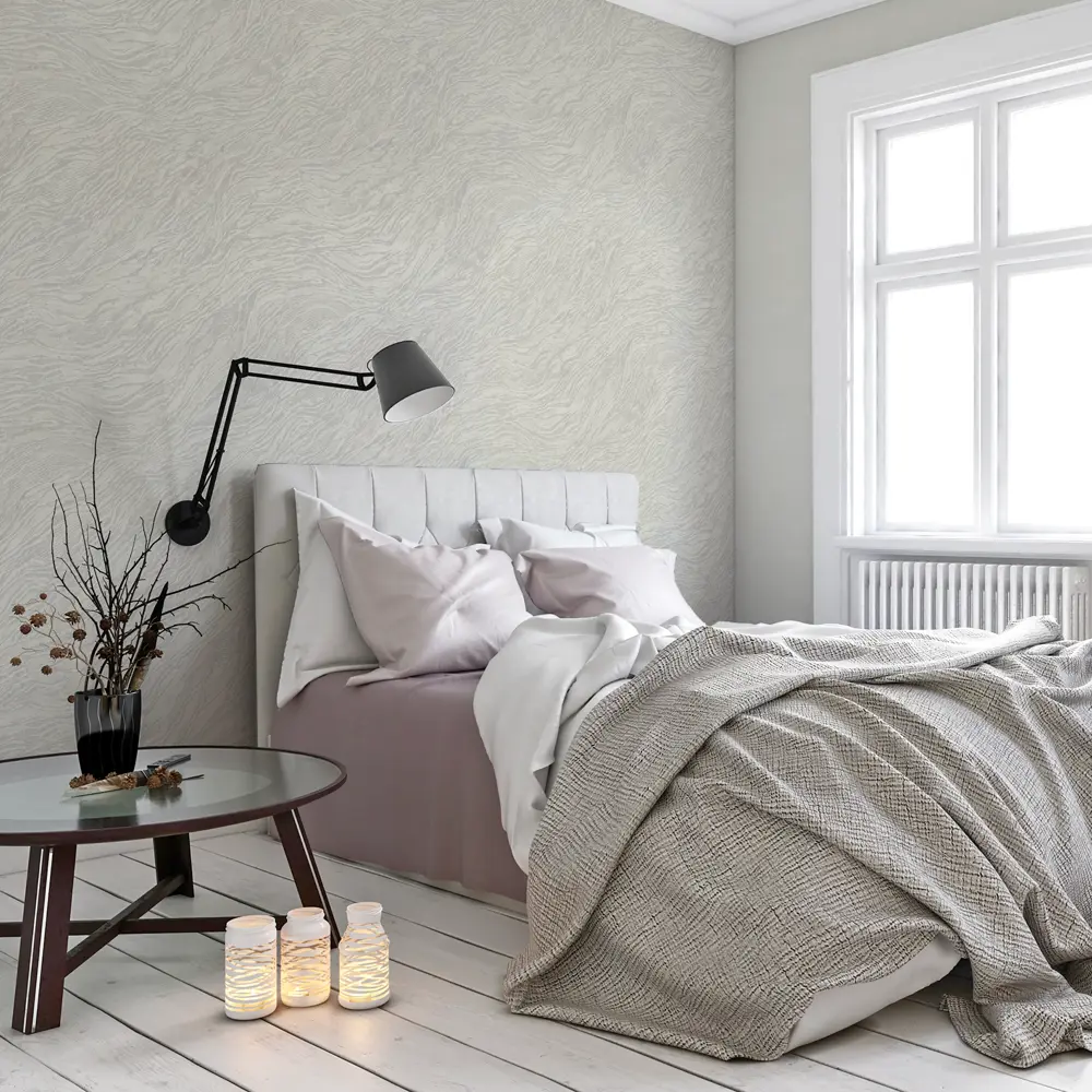 Флизелиновые обои Московская обойная фабрика Гелиос серые под покраску 88221429 STLM-0076965 - Вид №3