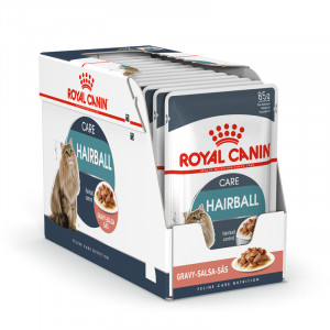 ПР0056364*12 Корм для кошек Hairball Care для выведения шерсти, в соусе пауч 85г (упаковка - 12 шт) ROYAL CANIN