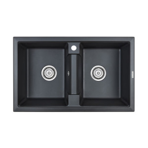 Кухонная мойка PM238150-BLM Zwilling 81x50x22 см кварц цвет черный PAULMARK