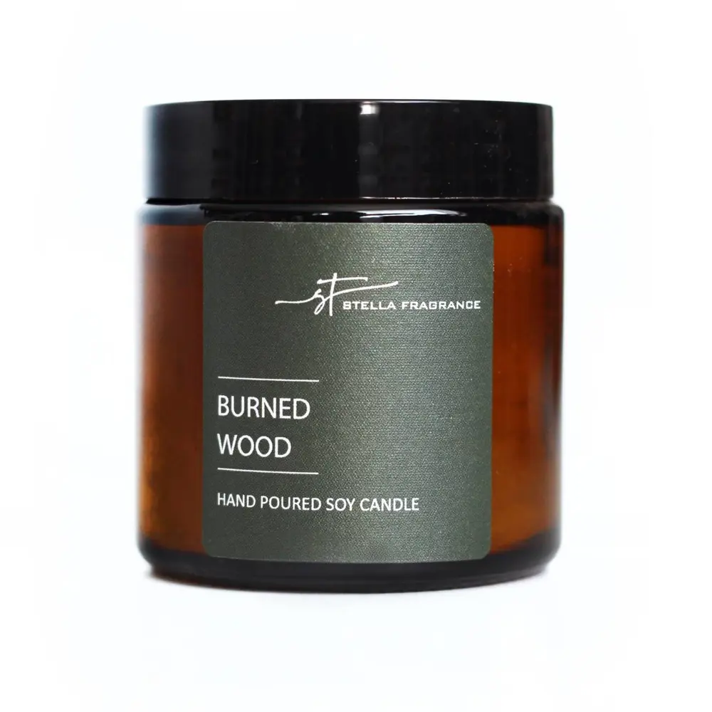 Свеча ароматизированная в стакане Burned Wood 7 см STELLA FRAGRANCE STLM-2199449 - Вид №1