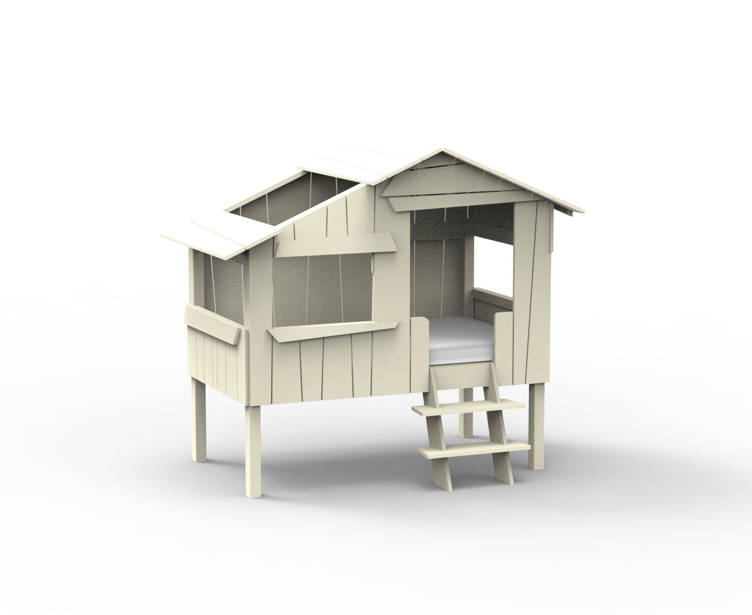 Кровать-чердак из МДФ Mathy by Bols КРОВАТИ И ГОРКИ ДЛЯ ДОМИКОВ НА ДЕРЕВЕ ARCH-00001790 - Вид №3