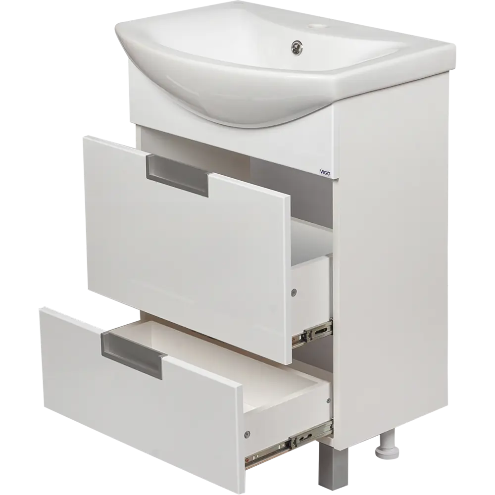 Тумба под раковину напольная Vigo Венто 60 см цвет белый STLM-2049261 - Вид №2