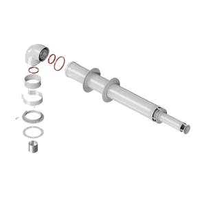 Комплект дымохода коаксиальный Royal Thermo D60/100 мм 1 м антилед
