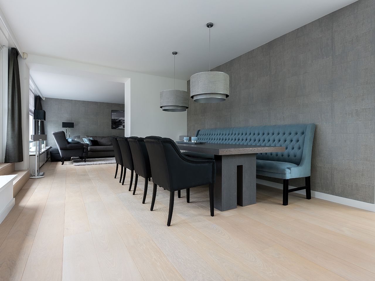 Дубовый паркет Dennebos Flooring Белая мойка ARCH-00107603 - Вид №4