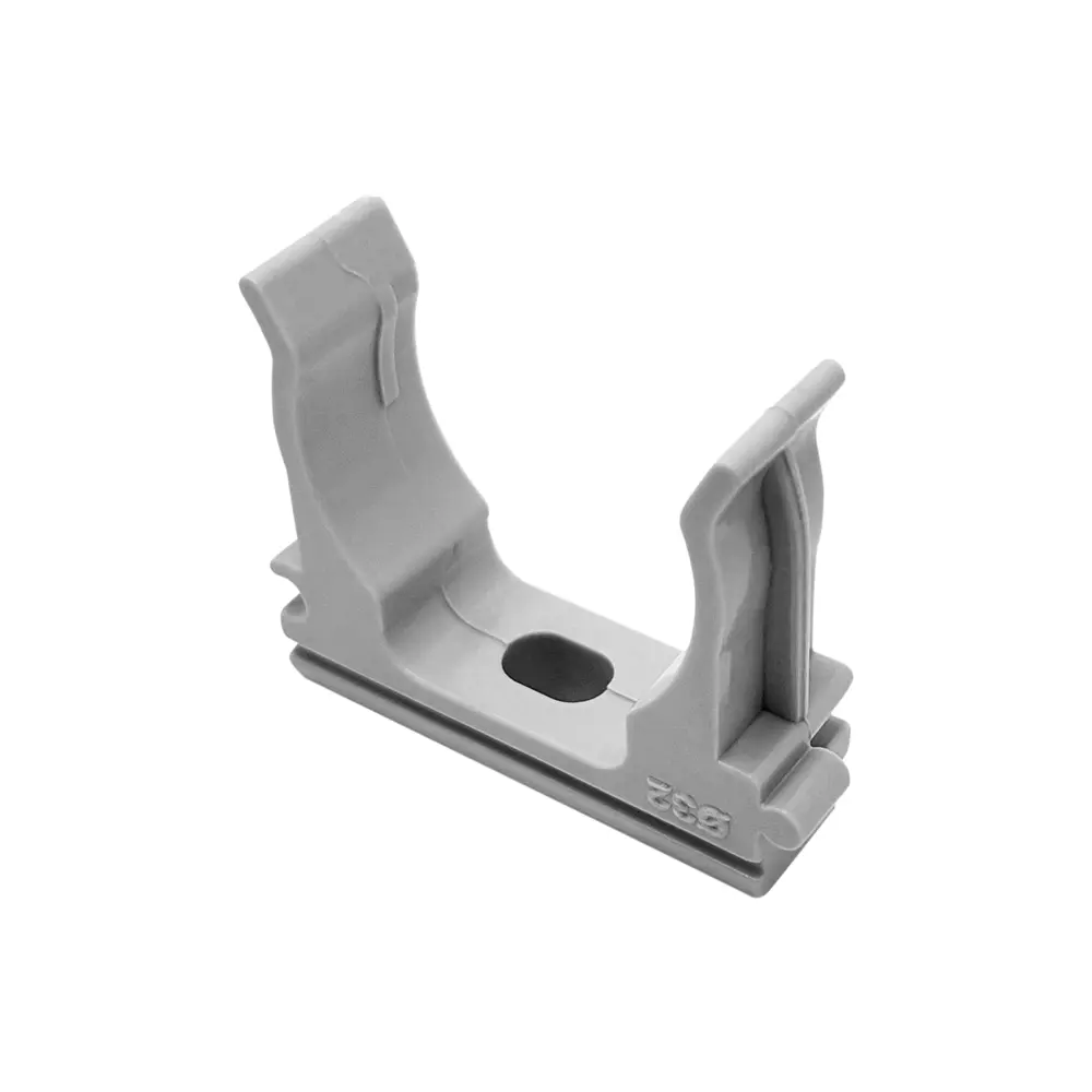 Держатель-клипса для труб LEXMAN D32 мм цвет серый 10 шт STLM-2160140