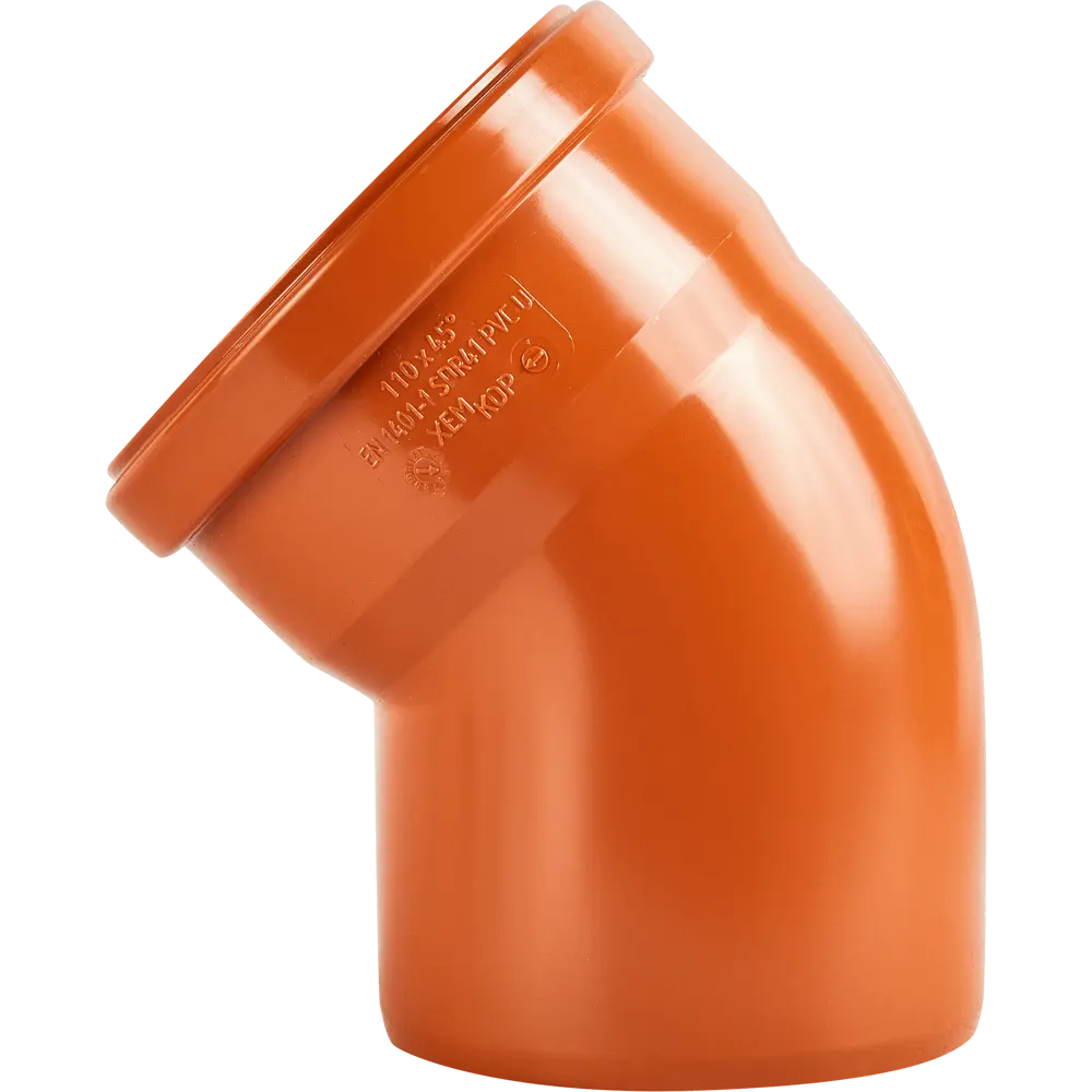 Отвод Хемкор d110 мм 45° пластиковый для наружной канализации STLM-2123429 - Вид №1