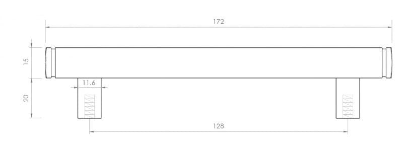 Металлическая Мостовая мебельная ручка LUSSO Bloomsbury ARCH-00040146 - Вид №16