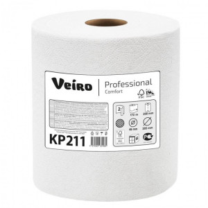 КP211 Veiro Бумажные полотенца в рулонах Veiro Professional Comfort КP211 6 рулонов по 172 м