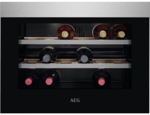 9155075 Винный шкаф AEG KWK884520M серебристый, черный