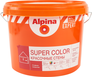 85666638 Краска водно-дисперсионная Super Color Б3 прозрачная база C 2.35 л STLM-0065073 ALPINA