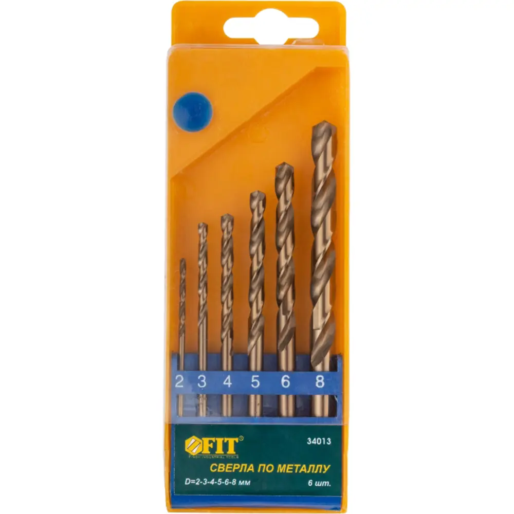 Набор сверл по металлу Fit 34013, 6 шт STLM-2101709