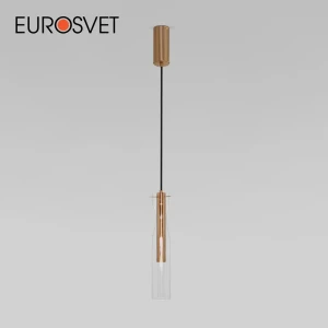 Светильник подвесной светодиодный Eurosvet 50254/1 led 1 м² нейтральный белый свет цвет жёлтый/золотой