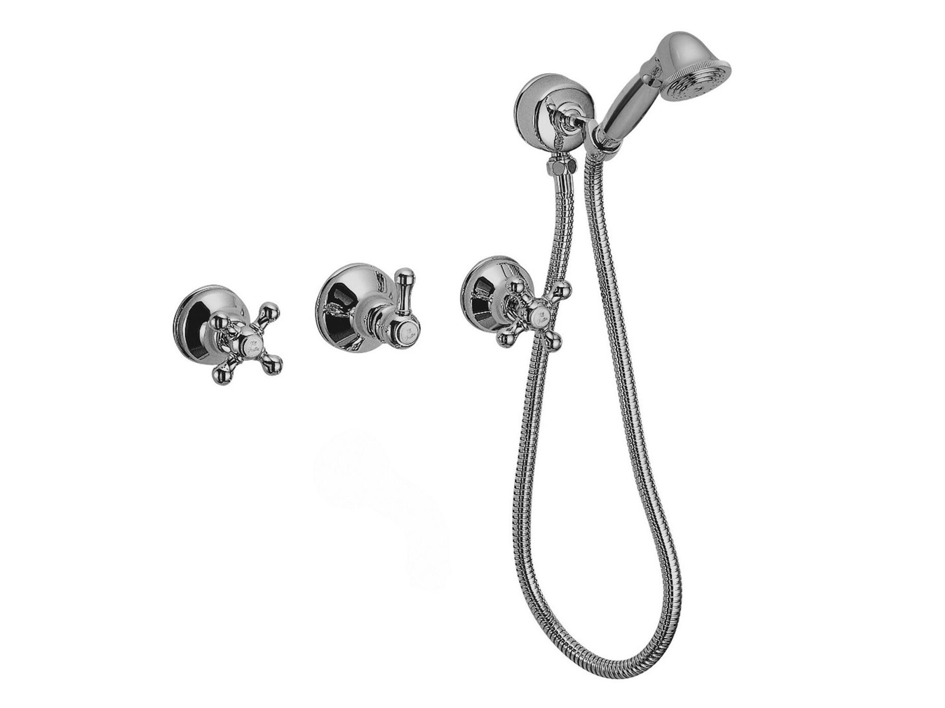 Встраиваемый настенный смеситель для ванны с ручным душем Rubinetterie Frattini Dedra ARCH-00028547