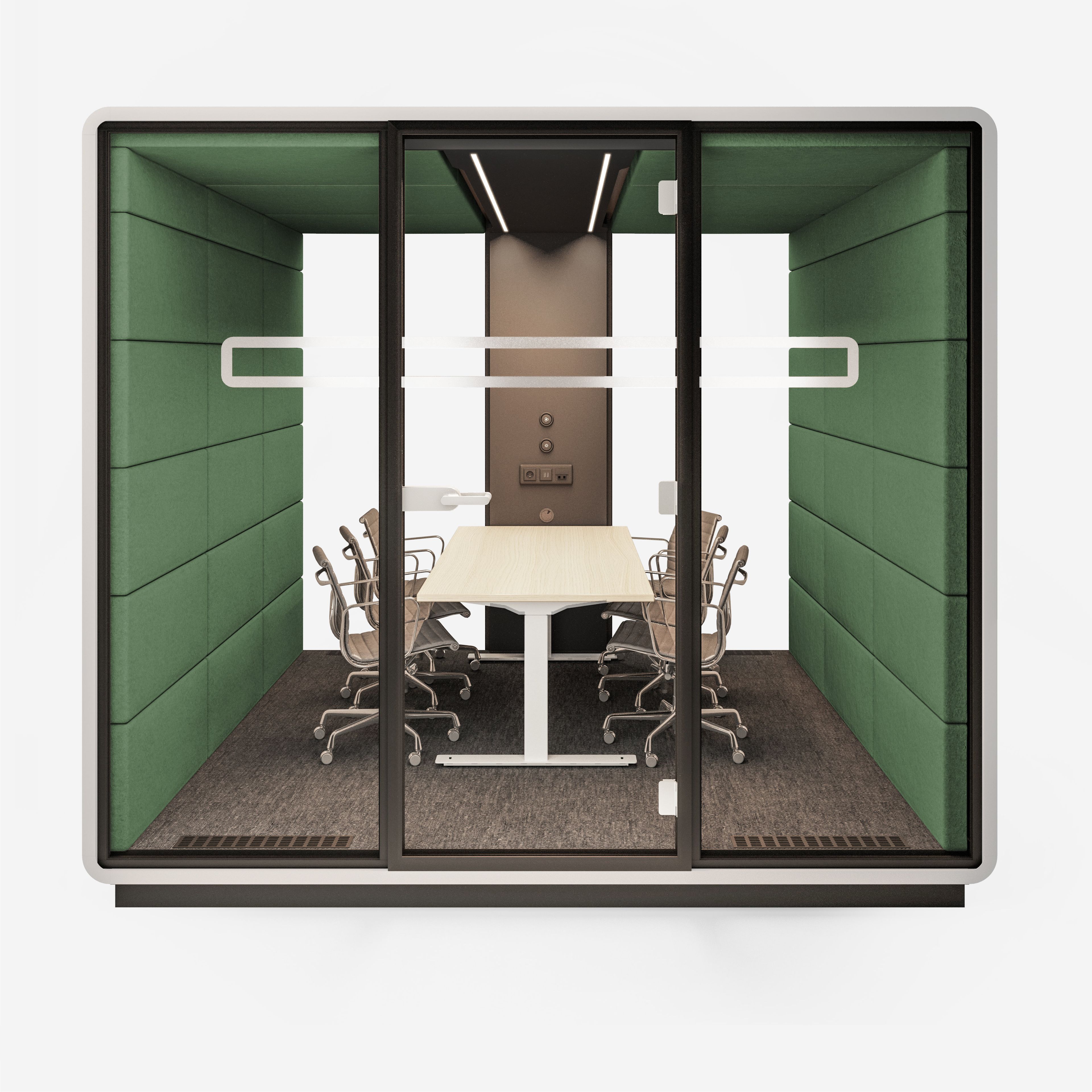 Многосторонняя акустическая офисная кабина со встроенным освещением Mikomax Smart Office Hushoffice ARCH-00059090 - Вид №18