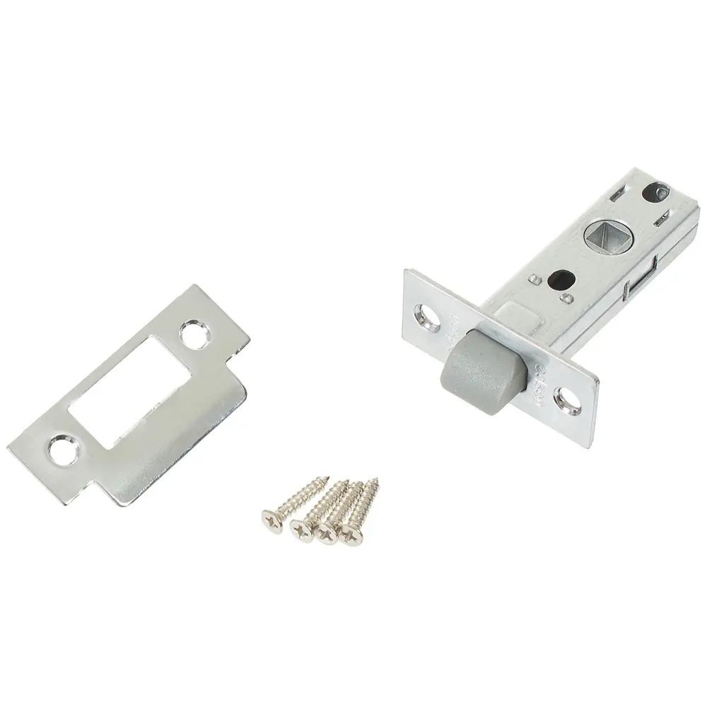 Защёлка межкомнатная EDS-6-45 сталь/пластик цвет матовый хром EDSON STLM-2023459 - Вид №2