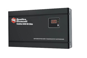 15497208 Настенный стабилизатор напряжения Stabilia 5000 W-Slim 640-544 QUATTRO ELEMENTI