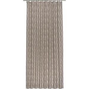 Штора на ленте «Листья» 160х260 см цвет коричневый