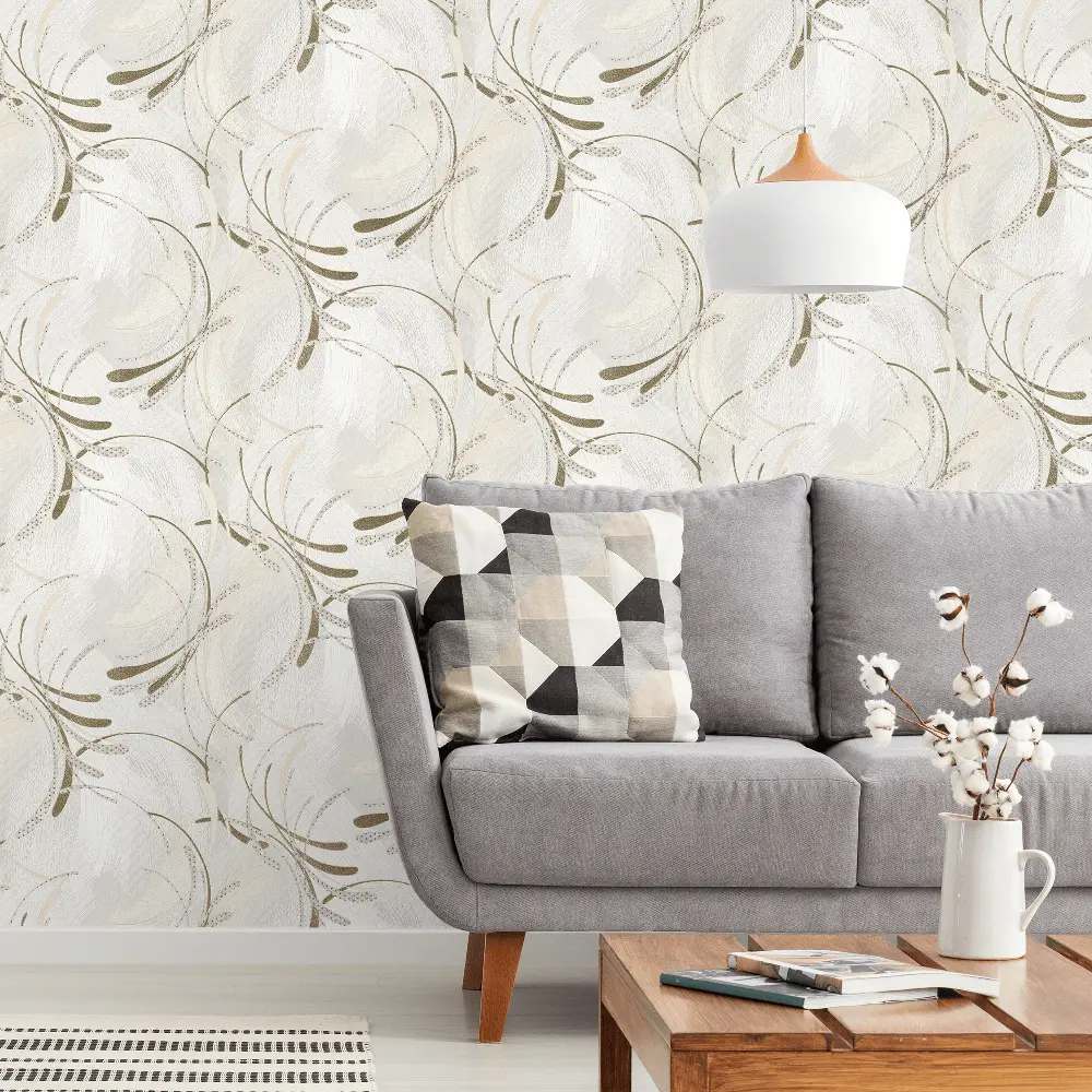 Обои флизелиновые Victoria Stenova Disco бежевые 1.06 м VS889012 STLM-2206272 - Вид №2