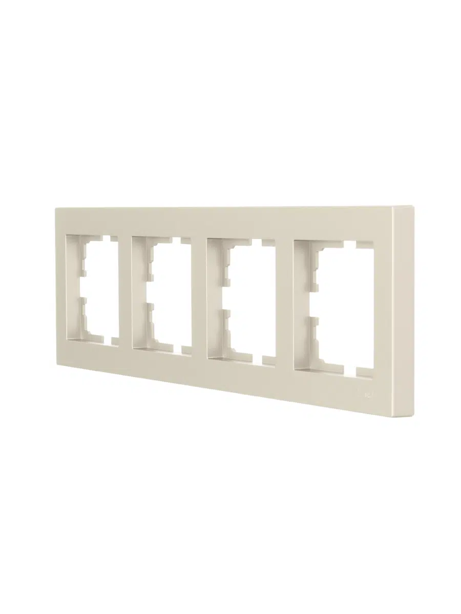 VESNA Рамка 4-ая горизонтальная без вст титан LEZARD 742-3700-149 - Вид №2